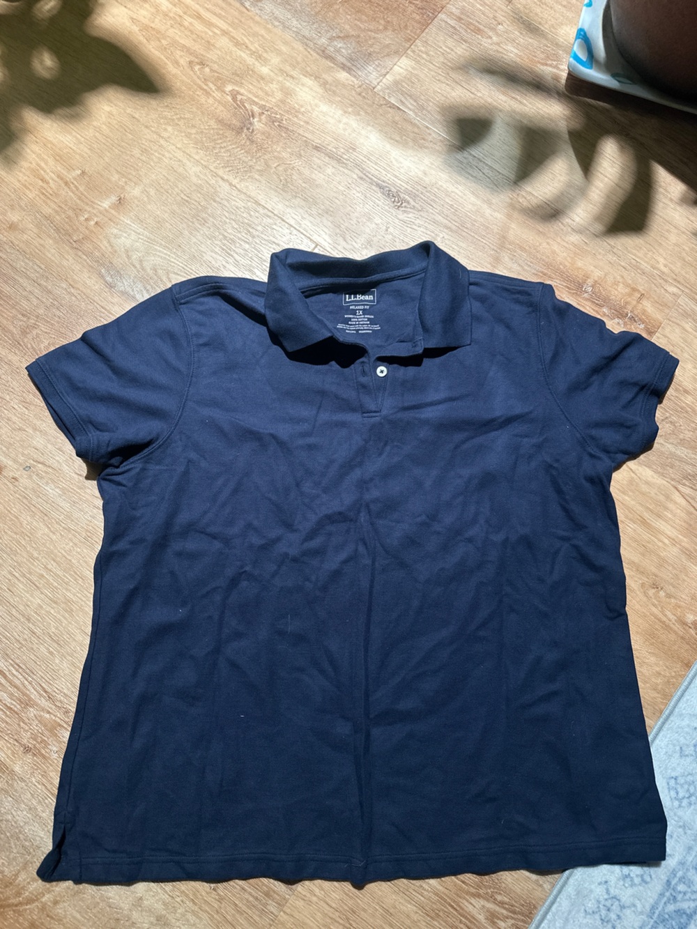 Women’s L.L. Bean Navy Polo Shirt - Classic Short Sleeve